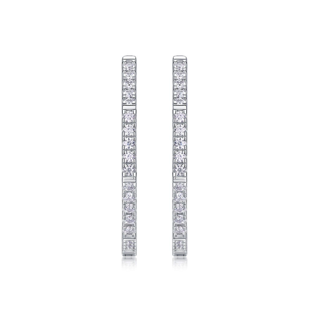 Modern Star Ring - Fashionable Earrings And Stud Jewelry Set With Moissanite S925 Sterling Silver And Platinum-plated Diamonds