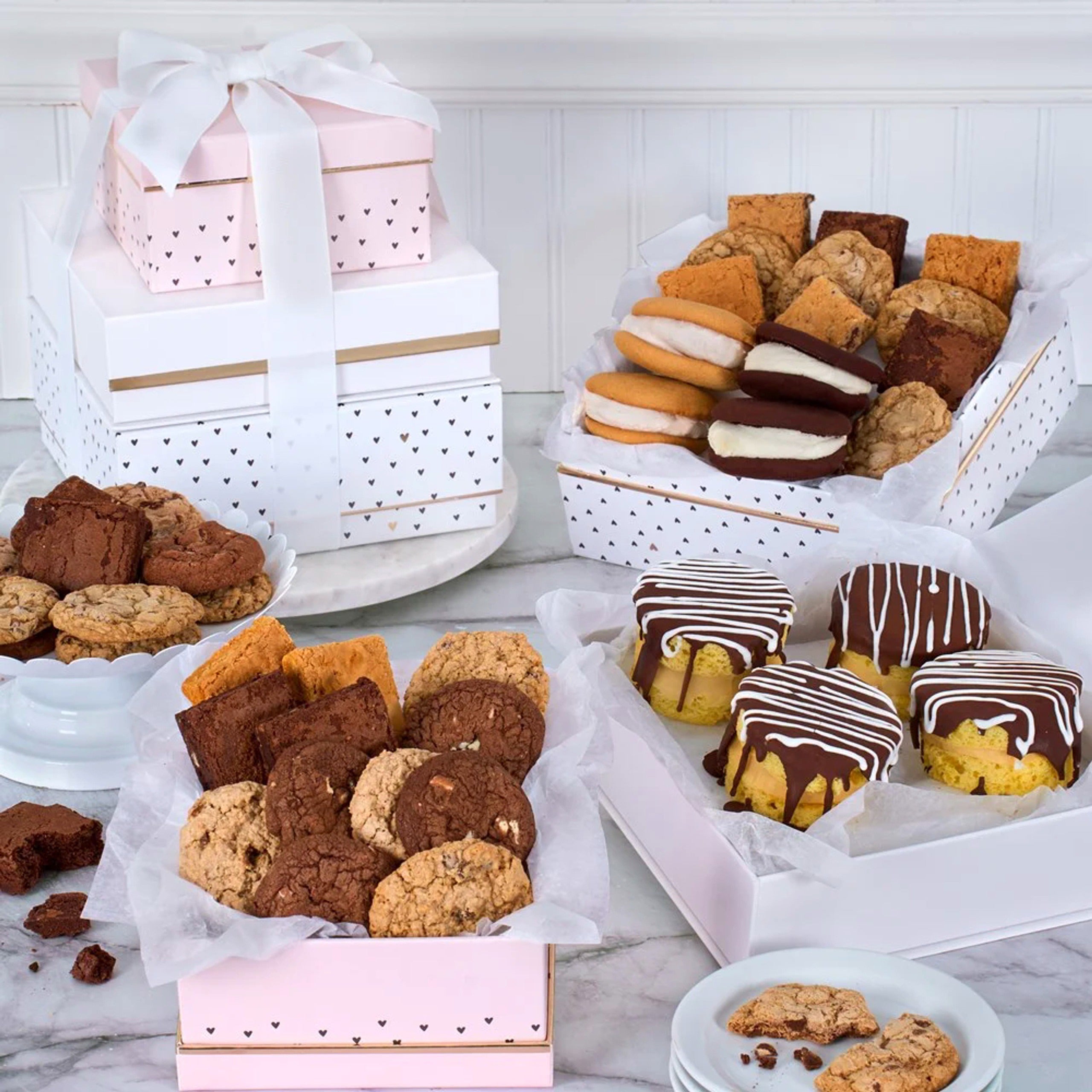 Sweetheart Treats – Extra Large: Cookie & Brownie Gift Tower